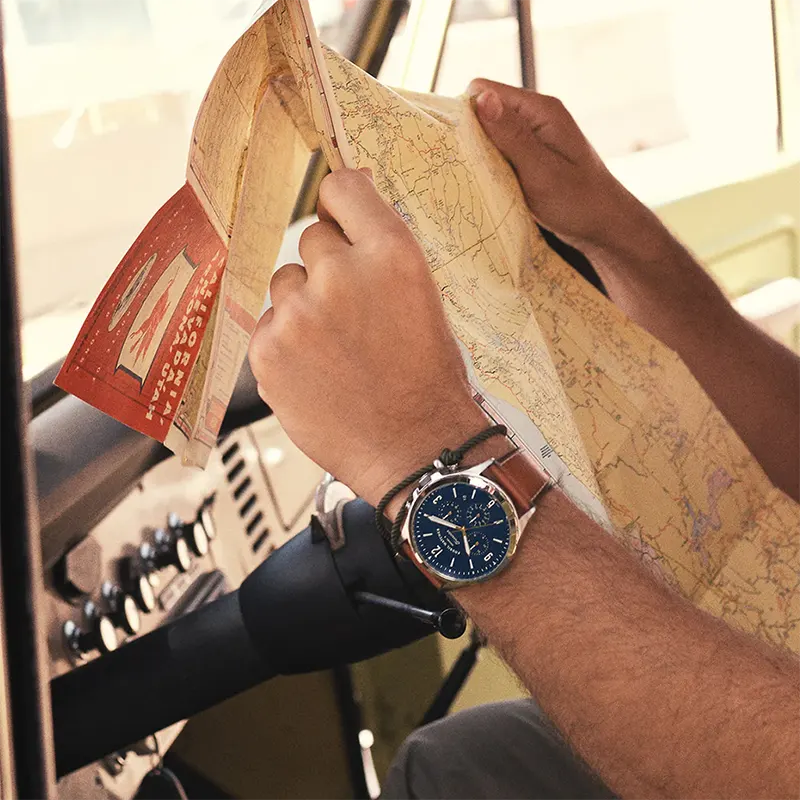 Fossil Men's Watch Forrester Luggage Leather- FS5607